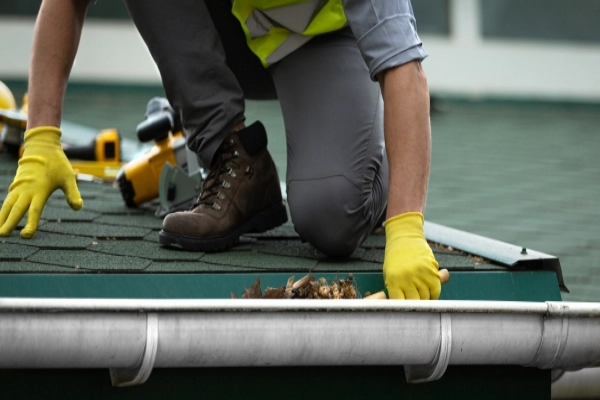 Gutter cleaning.