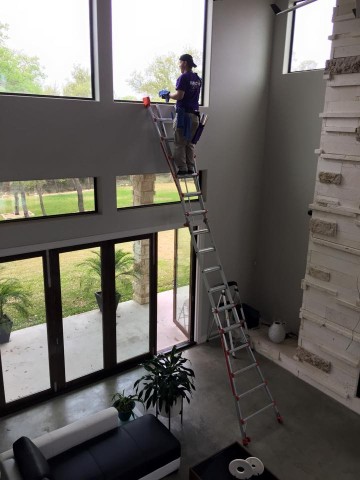 Freshly Cleaned Residential Windows in Ballantyne.